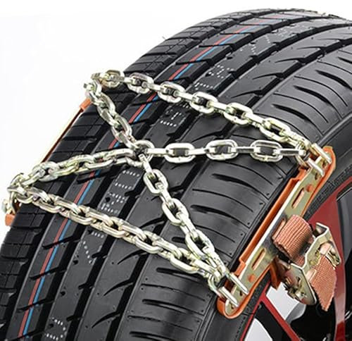 TANGSIYANG Schneeketten 1 Stück Winter Anti-Rutsch-Fahrzeuge SUV Radkette Schlamm Verkehrssicherheit Universal Stahl Winter LKW Auto Räder Reifen Reifen Schnee EIS Ketten Gürtel Auto Schneeketten