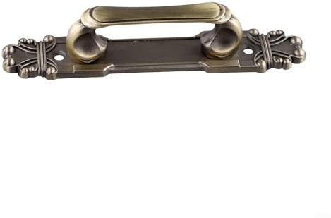 Besshepplo Maniglie per porte in lega di alluminio in ottone antico, maniglie per porte interne vintage a vista (bronzo, 165 mm)