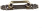 Besshepplo Maniglie per porte in lega di alluminio in ottone antico, maniglie per porte interne vintage a vista (bronzo, 165 mm)