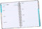 NUOBESTY Stundenplan Handbuch 2024 A5 Planer Schwarz Coil Notizblock Lehrerplaner Planungshandbuch