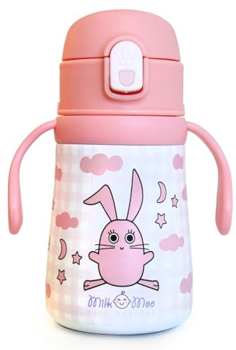 Milk&Moo Cloche en acier inoxydable pour enfant 360 ml