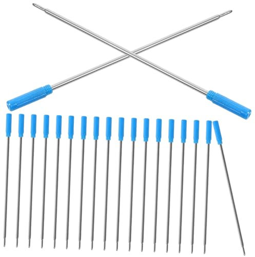 SEWACC Gelstiftminen 1mm Nachfüllbar Metallmine 20 Stück Blaue Tinte Für Büro Und Schule