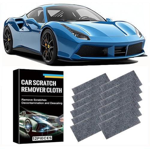 UroClysmic 12 Stück Nano Sparkle Tuch – Nano Magic Tüch für effektive Reparatur von leichten Kratzern, Wirbeln und Wasserflecken, Nanosparkle Tuch für alle Autofarben und Fahrzeuge