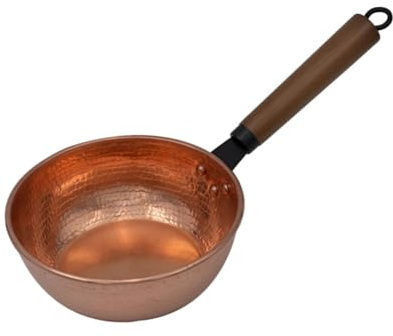 Gcljlmy Saucepan Milk Pot Warming Rack Multi-Purpose with Handle Cookware Milk Pot Copper Pot for Household Camping Home Kitchen Cooking, Horizontal Handle