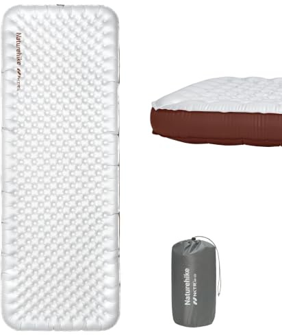 Naturehike Camping Isomatte 5,8 R-Wert with Seitenwände, 4 Jahreszeiten 9cm Dick Ultraleichte Isomatte Selbstaufblasend für Camping, Wandern, Klettern, mit aufblasbarer Tasche