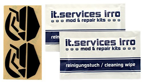 IT-Services Irro 2 Set di Glides/Mouse Pads per Il Mouse PC Logitech G502 Proteus Core, Proteus Spectrum comprende 2 Cuscinetti per la Pulizia