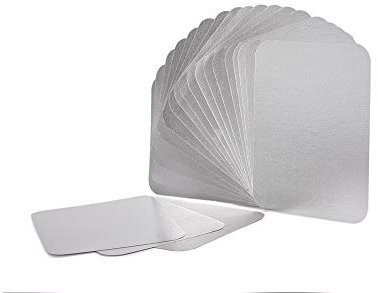 CONTITAL Couvercles Carton/Aluminium CR29L CA pour conteneurs en aluminium 4 portions - 100 pièces