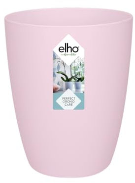 Elho Brussels orchideé Alto Vaso di Fiori, Soft Pink, 12,5 cm