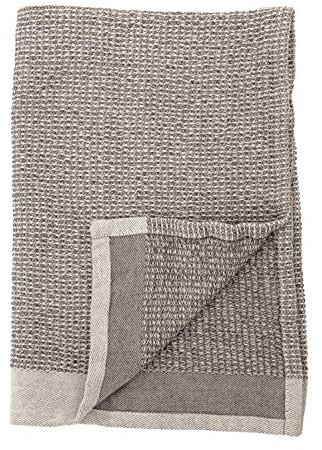 Bloomingville Geschirrtücher aus Baumwolle, Waffelgewebe, Grau, 2 Stück