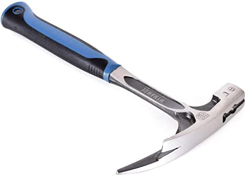 Profi Latthammer geschmiedet mit Anti Shock Funktion Lattenhammer Ganzstahl Hammer mit Magnet Dachdecker Zimmermann