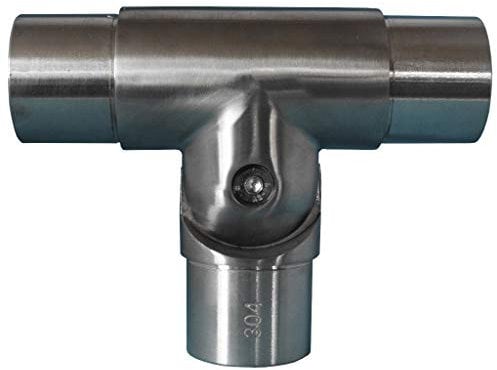 T-Stück+ Gelenk für 42,4 x 2 mm Rohr Edelstahl Steckfitting Rohrverbinder Rohrbogen Flansch Verbinder