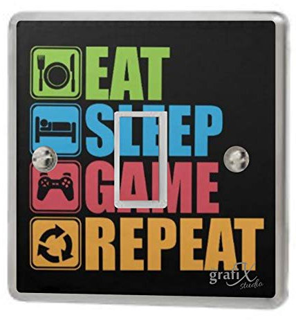 Gamer/Xbox/PS4 Light Switch Sticker Vinyl/Graphics/Decal/Skin Cover sw57
