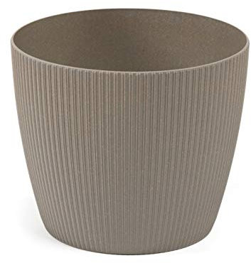 Lamela Eco Blumentopf Kräuterpflanzen Blumentopf | Magnolia Jumper | Fensterbankhalter Balkon Garten Container Eimer | Wohnkultur | Mix! Match! Spielen! (Ø 190 mm, Grau)