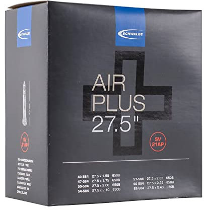 Schwalbe Unisex – Erwachsene Schlauch SV 21AP Air Plus, Schwarz, 27 Zoll