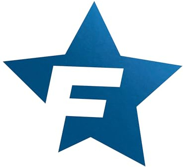 FOLIATEC Car Design Sticker Aufkleber Autoaufkleber Autosticker F-STAR, blau chrom matt, 39 x 41 cm