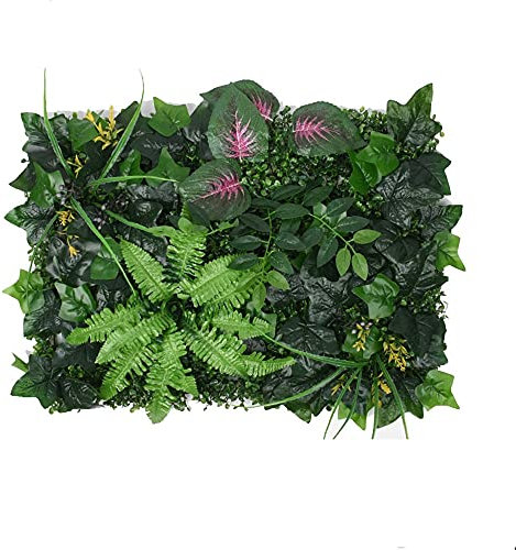 Art Mural Artificiel en Soie Plantes Vertes Eucalyptus Vif Feuilles de Vigne Vigne Faux Feuilles pour la Maison Mariage Fausses Plantes 60x40cm (3)