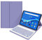 QYiiD Funda con Teclado para Lenovo Tab M10 FHD Plus 10.3 Pulgadas (TB-X606F / TB-X606X), Slim Shell Ligero Soporte con QWERTY Inglés Teclado Bluetooth inalámbrico Desmontable, Morado