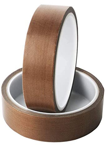 ACIT Teflon-Klebeband aus PTFE, Glasfaser, hohe Temperatur, hitzebeständig, bis zu 300 ℃ (20 mm x 33 m)