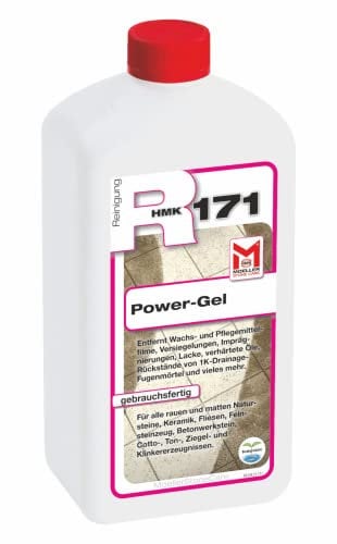 Moeller Stone Care - HMK R171 Power-Gel - 1 Liter - Gebrauchsfertiger Spezialreiniger in Gelform, für Raue und Matte Natursteinen, keramischen Platten uvm.