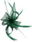 Finecy In New Women Ladies Small Feather Flower Hair Hat Fascinator Clip Pin Party Wedding Royal Ascot Race Green