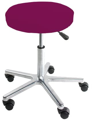 Dukal | Bezug für Hocker aus Frottee | Maße Ø 35-40 cm | Farbe: Burgund