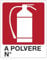 Estintore A polvere N° - con pittogramma e testo - CARTELLO SEGNALETICO in Adesivo Resistente, Pannello in Forex o Pannello In Alluminio (PANNELLO IN FOREX 30X42 CM)