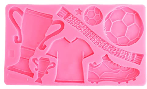 Fußball Trophy Form Schokolade, fußball silikonform, fußball silikonform Süßigkeiten Form Fußball Trophy Silikon Fondant Schokolade Formen Designs Kleidung Schuhe Kuchen Schokolade Form DIY Backen