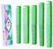 Pettine da Taglio Professionale Vellen [5 Pezzi] - In ULTEM Indistruttibile Resistente a 220°C - Denti Fitti/Larghi per Parrucchieri, Barbieri, Styling & Taglio - 17,8-22,8 cm (verde)