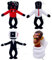 Benolls 4PCS Skibidi Toilet Plush Toy,Skibidi Toilet Titan Speakerman Plüsch, Titan Tv Man Stuffed Toys,Soft Comfortable Filled Skibidi Toilet Plush Spielzeug Geschenk für Kinder