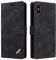 OKZone Kompatibel mit iPhone XS Max (6,5 Zoll) Hülle, Halterung Standfunktion Kartenfach Wallet Schutzhülle 360 Grad Stoßfest Premium Leder Schutzhülle Handyhülle für iPhone XS Max (Schwarz)