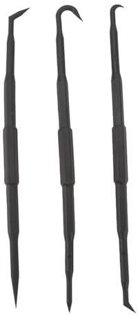 Kunststoff-Schaber-Werkzeug, 3-teiliges O-Ring-Haken- und Pick-Set, Doppelseitiger, Flexibler O-Dichtungs-Dichtungshaken-Abzieher, Universell für Autos