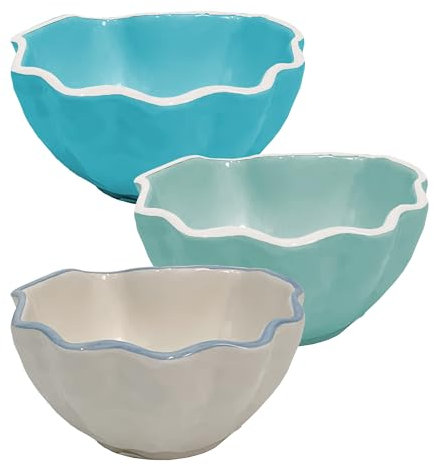 MERCURY SRL Ciotola a Forma di Conchiglia - Ciotolina in Ceramica - Piattino Monoporzione - Mini Pentolino per Salse, Snack, Ketchup e Maionese - Colori Assortiti - 1 Pezzo - 11,5X10,5X6h cm