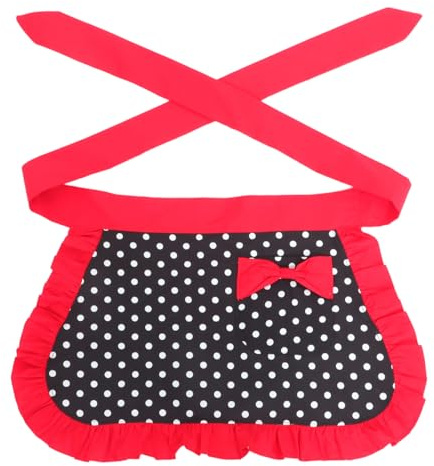 NAMOARLY Delantal De Punto Delantal De Cocina Medio Delantal Para Las Mujeres Delantal De Algodón De Las Mujeres Medio Delantal Delantal De Cocina Delantal Del Hogar Delantal De
