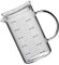susiodeu Versatile Glass Measuring Cup with Lid for Kitchen, 500ml