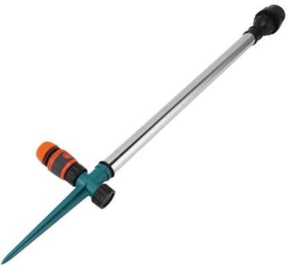Rotierender Sprinkler, Rasenbewässerung, Einbeiniger Stab, für die Begrünung des Gartens, Wassersprühen, Mühelose 360-Grad-Gartenbewässerung, Rotierender Sprinkler Bonanza