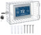Thermostat Lock Box, Acrylic Matter Transparent Thermostat Box, Clear Thermostat Lock Box Includes Wall with 4 Extension Screws Suitable for Homes Offices Factories