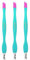 Lot de 3 coupe-cuticules avec pointe en caoutchouc souple sur le lit de l'ongle