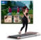 Lacuffy Raceable Tapis de Marche, Max Capacité 136 kg, APP Contrôle Tapis de Course Adapté aux Appareils de Haute Technologie, avec Cours d'Entraînement et Courses Multi-Coureurs, Formateur en AI