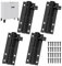 4 Pack Small Bolt Lock, 2 Inch Barrel Bolt Lock, Slide Bolt Latch, Stainless Steel Door Latch Lock with Screws, Door Bolts for Internal Doors, Black Gate Bolt, Door Lock Bolt for Doors, Cabinets