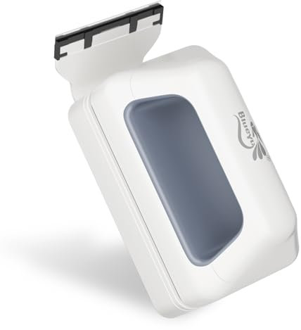 BlueYu Magnetic Aquarium Fish Tank Glass Cleaner, Floating Aquarium Magnetic Brush, Algae Scraper Glass Cleaner Scrubber for 0.2-0.6 Inch Thick Glass Fish tank (L)