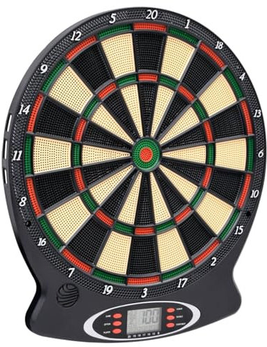 Juroupi Electric Dartboard with Darts Black Polypropylene-93581