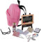JOINPAYA 16-teiliges Miniatur-schulbedarfsset Für Puppen Im Maßstab 1:12 Tafel Lineal Buch Taschenrechner Brille Für Puppenhaus Und Klassenzimmer-Dekoration