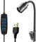 GERUI 3W Clip-on-Aquarium-Licht,Verstellbares Aquarium-USB-Licht zum Anstecken - Verbessern Sie das Seherlebnis. 3 Farben Einstellbare Brennweite für Wohnzimmer, Hotel, Resta