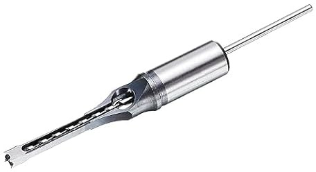 6.4mm (1/4) Mortice Chisel Drill Bit Set – Woodworking Square Hole Cutter with Auger – HSS Hardened Steel – For Mortice Machines, Bench Drills & Joinery Projects - BWD