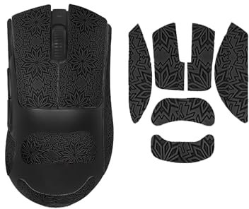 Mouse Grip Tape Compatible with Razer Viper V3 Pro, Anti-slip Mouse Sticker for Razer Viper V3 Pro - Full Coverage, Sweat-Absorbent, Precise Fit, Durable Feet (Black)