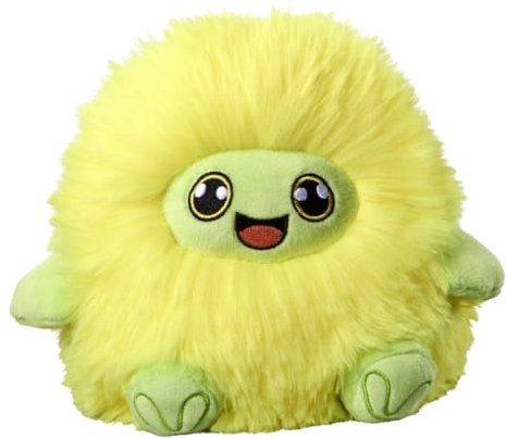 Bauer Spielwaren - Chubby Dudes - Puffy: Pummeliges Kuscheltier mit aus softem, flauschigem Plüsch, 15 cm, gelb (12260)
