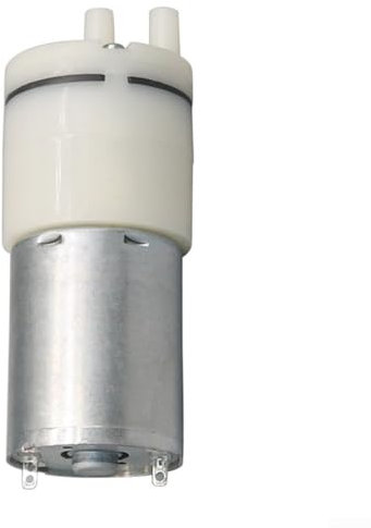 Bomba de vacío de doble cabeza 370 mini bomba de aire para inhaladores de oxígeno, aireación de peceras 3-5V 6-12V pequeña bomba de aire portátil para acuario (3-5V)