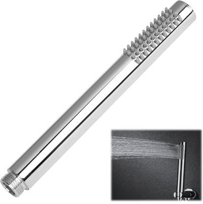 Pommeau De Douche Économique En Inox 304 Chromé – Douchette À 48 Buses Anticalcaire, Équilibre Eau-Air Pour Économie D'eau, Facile À Nettoyer, Pour Toutes Douches Standard
