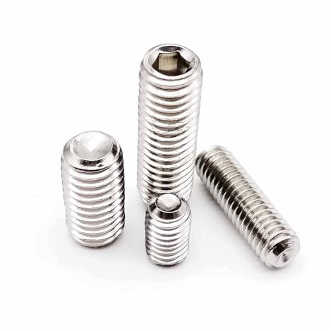 Tornillo prisionero con cabeza hexagonal, M2-M16 DIN916 A2 304, acero inoxidable, cabeza hexagonal, punta de copa Allen, perno prisionero(M8 10pcs,3mm)