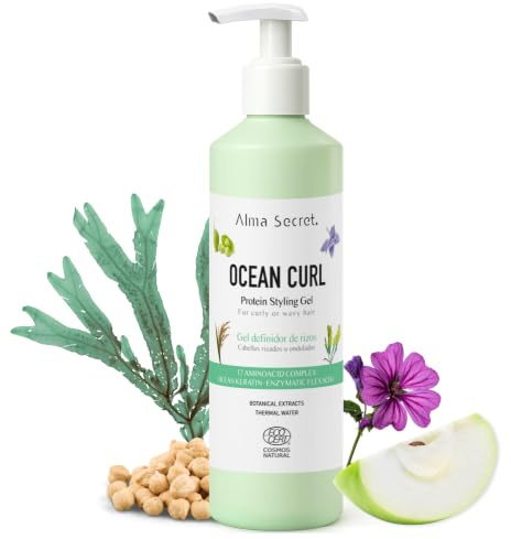 ALMA SECRET Ocean Curl Definition-Gel und Aktivator für natürliche Locken, lockiges oder gewelltes Haar, beseitigt krauses oder krauses Haar, definierte Locken, hydratisierte Locken, Curly Methode